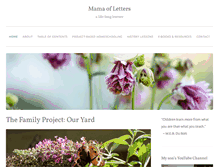 Tablet Screenshot of mamaofletters.com